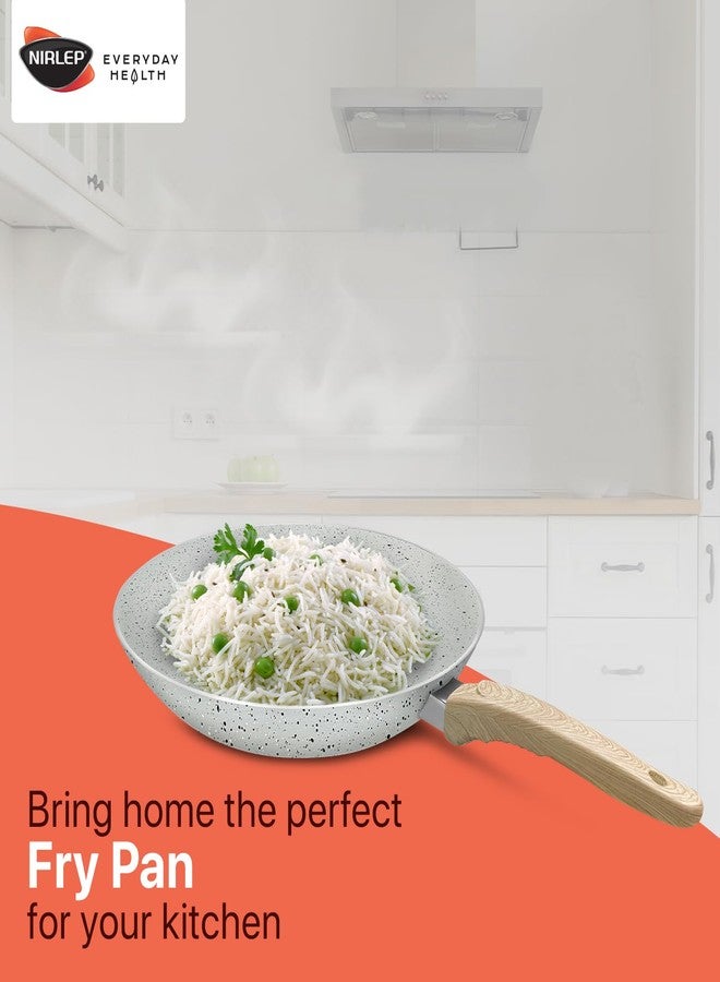 نيرليب مقلاة نيرليب جوي سيريز 24 سم | مقلاة غير لاصقة بلمسة نهائية من الجرانيت | مقلاة 24 سم بقاعدة حثية | سهلة التنظيف | مقابض ناعمة الملمس | تُستخدم كمقلاة عجة أو مقلاة بيض | ضمان لمدة عام من باجاج | رمادي - Image 3